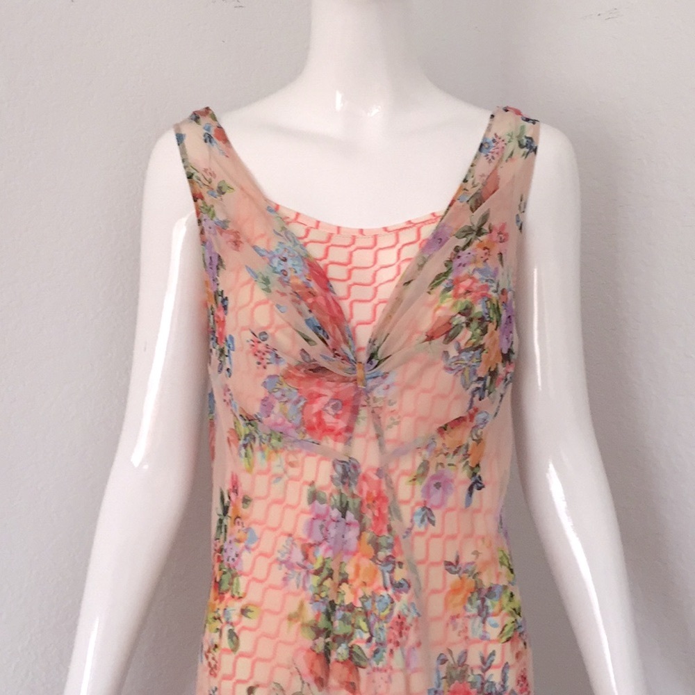 Anthropologie Savannah Silk floral print Dress by Meadow Rue - Picture 5 of 12